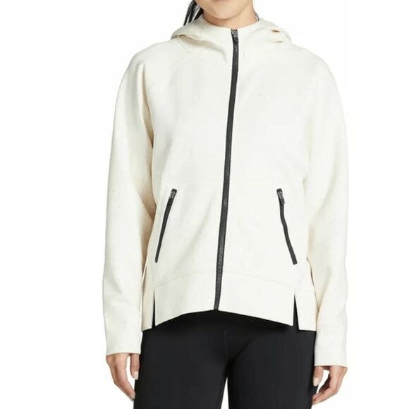 DSG Women's Sport Fleece Full Zip Jacket Bright Sand Multi Nep Small - Picture 1 of 9